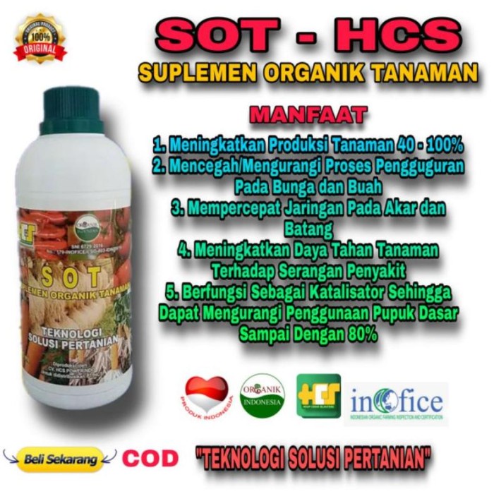 FLASH SALE READY PAKET HEMAT : PHEFOC HCS DAN SOT HCS/PESTISIDA ORGANIK CAIR DAN TERLARIS