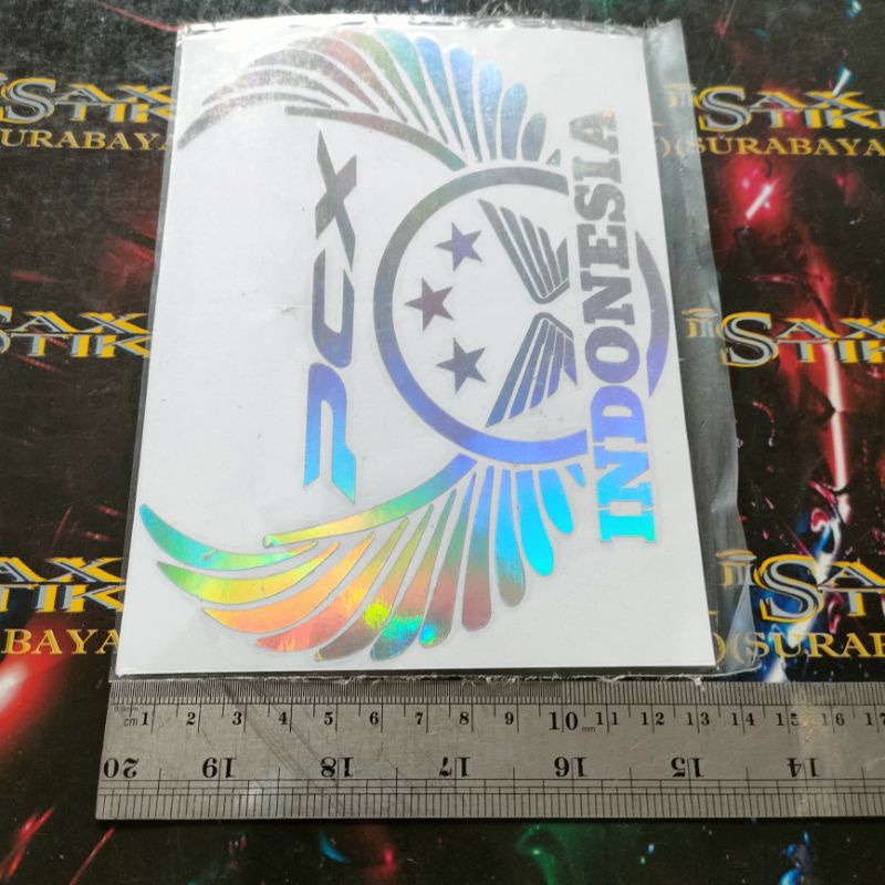 Stiker cutting hologram Honda PCX INDONESIA