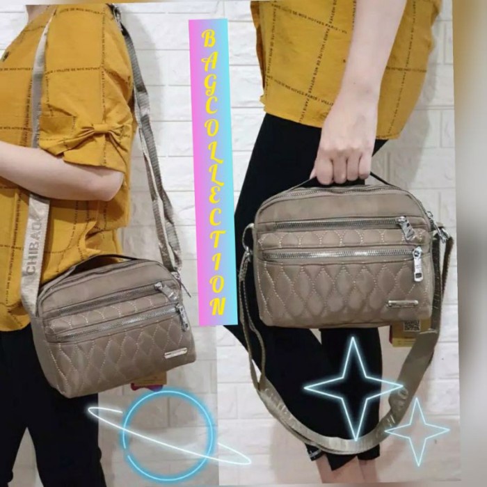 NEW 100% Asli Tas Selempang Wanita Import Ori Chibao Bordir Cb0717 5Res