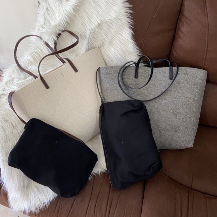 HOT SALE TAS ZARA THICK CANVAS TOTE BAG WANITA ORIGINAL IMPORT TERLARIS