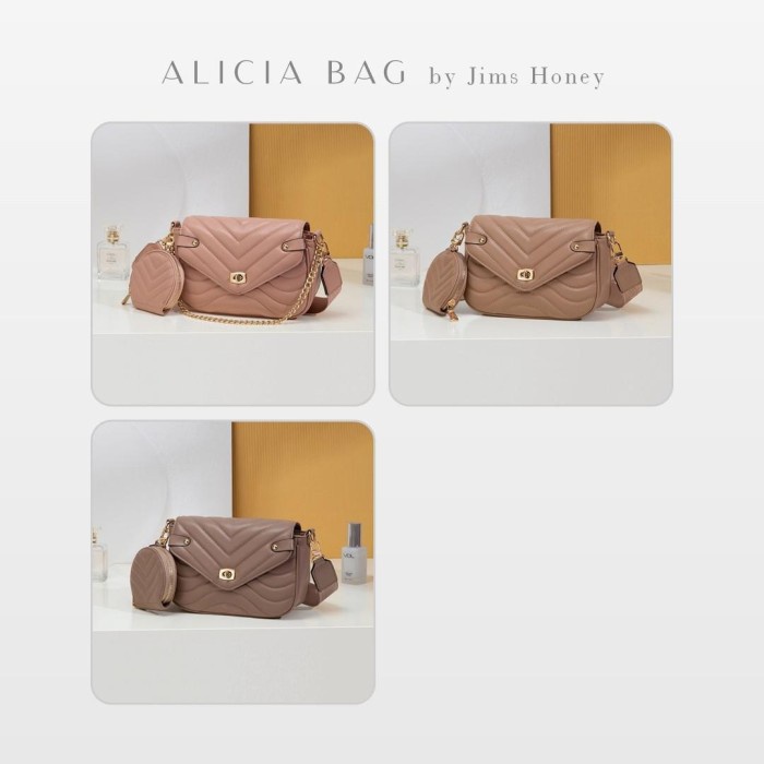 PROMO JIMS HONEY ALICIA BAG - TAS SLEMPANG WANITA FREE DOMPET LUCU TERLARIS