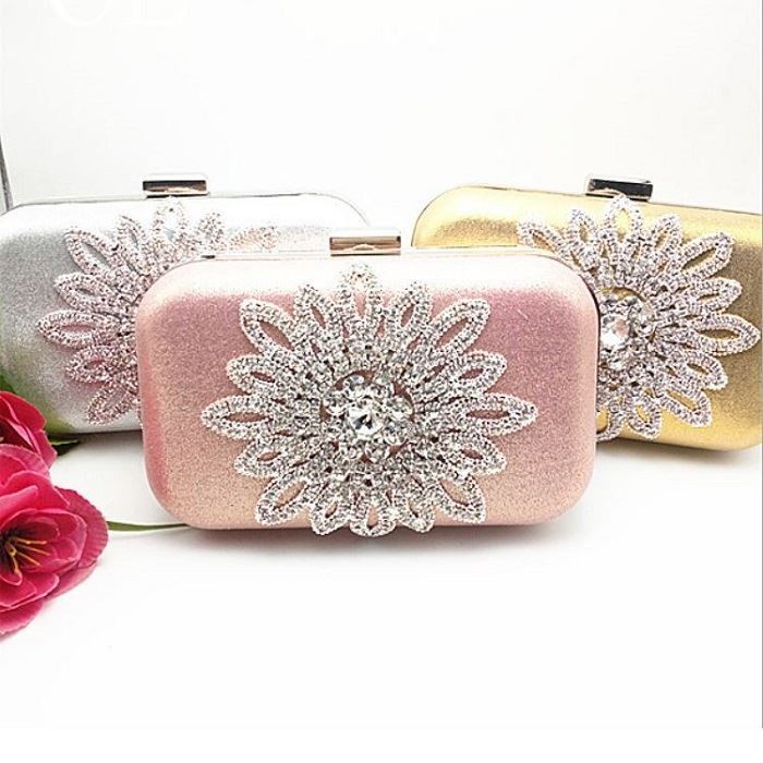 MUST HAVE JT1008-SILVER TAS PESTA WANITA CANTIK ELEGAN IMPORT TERBARU