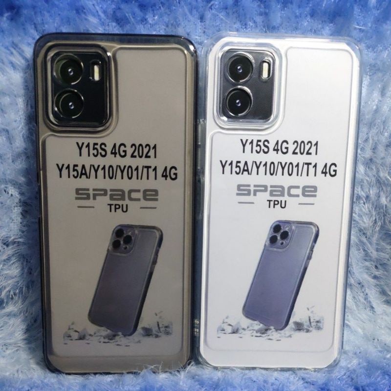 Soft Case Clear Space Bening Vivo Y15S 4G/Y15A/Y10/Y01/T1 4G Protec Camera Good quality