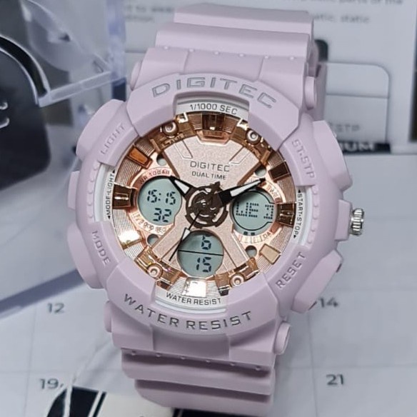 HOT SALE JAM TANGAN WANITA ANALOG DIGITAL DIGITEC MDA 3032T 3032 T TERMURAH