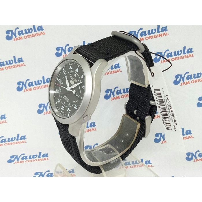 MUST HAVE JAM TANGAN SEIKO 5 SNK809K2 BLACK MILITARY STRAP AUTOMATIC SNK809 K2 TERMURAH