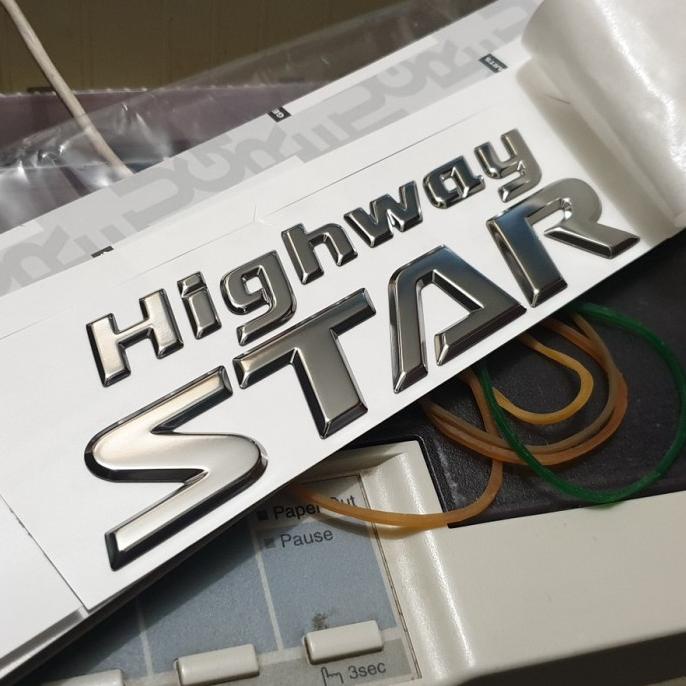 Emblem bagasi " HIGHWAY STAR " HWS Livina HWS Serena HWS