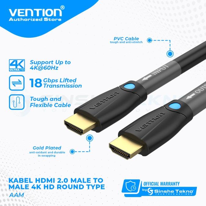 Vention 15 Meter Kabel HDMI (100% Work) For Structure Cabling