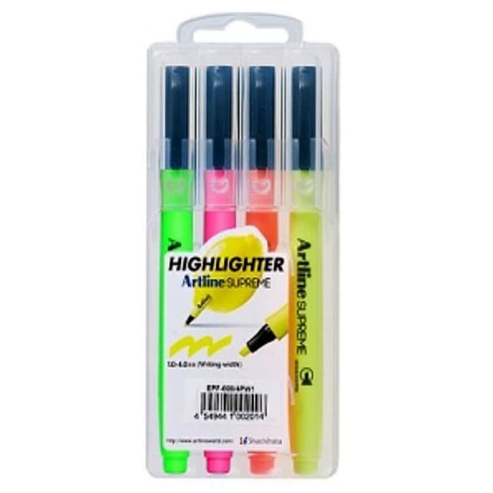 

Bestseller Spidol Stabilo Highlighter Artline Set Epf-600 (4 Warna)