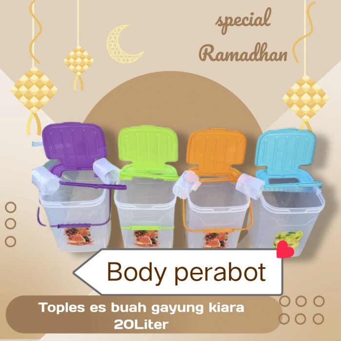 Terlaris Toples Es Buah 20 Liter+Gayung New