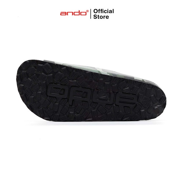 Ando Official Sandal Selop Slip On Sultan Army Pria Dewasa - Hitam/Hijau