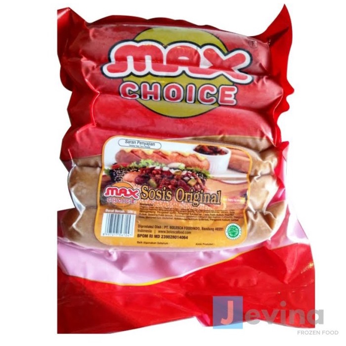 

Sosis Bakar Ayam Max Choice Ori 500g 6pcs roc02