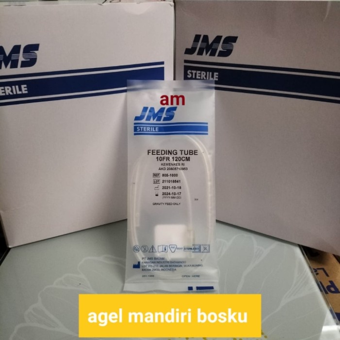 Feeding tube JMS 10FR x 120cm/Stomach Tube/Ngt no 10FR JMS ffs04