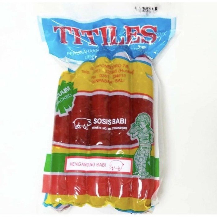 

Sosis Babi Manis Lapchiong TITILES Khas Bali 500gr hr503
