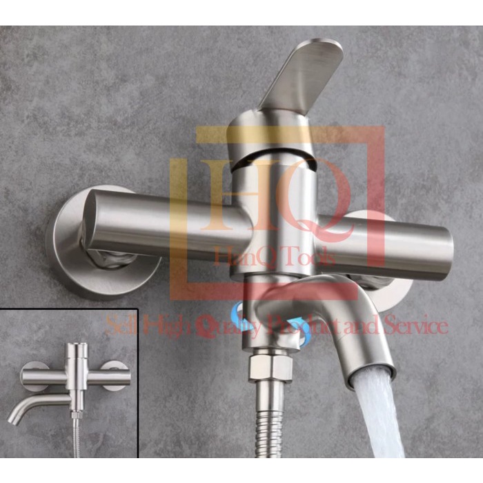 Keran Air Panas Dingin Kran Bathup Kran Mixer Cabang Water Heater 304 ORIGINAL 3S SSS
