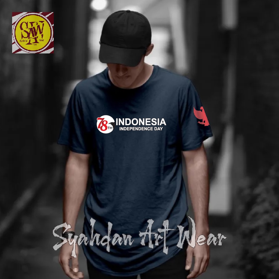 WW9 KAOS HUT RI KE 78 // KAOS DIRGAHAYU RI KE 78 TAHUN // T-SHIRT HUT RI KE 78 // BAJU HUT RI KE 78