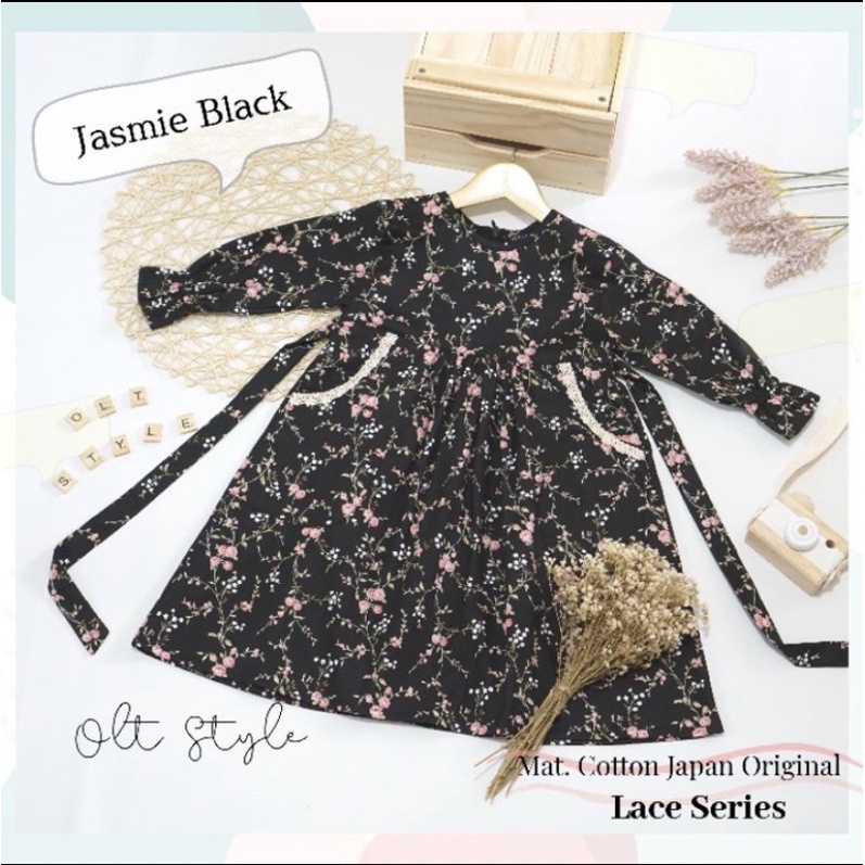 Gamis Remaja katun jepang renda by ollet/olletstyle/oltstyle