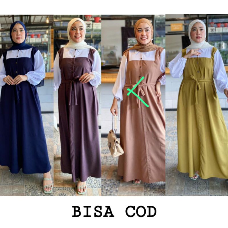 DRESS ARUMI ITY CREPE BISA BAYAR COD//DRESS SIMPLE