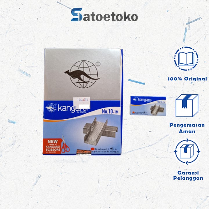

ISI STAPLES KANGARO NO.10 (SATUAN)