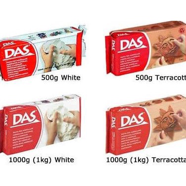 

DAS Modelling Clay / Tanah Liat 1 kg White / Terracotta