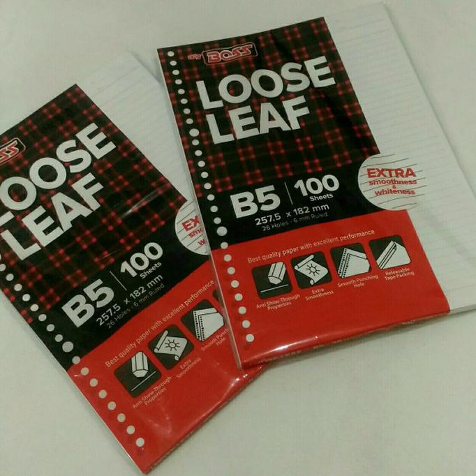 

Kertas Loose Leaf / File B5 100 Paperline / Big Boss