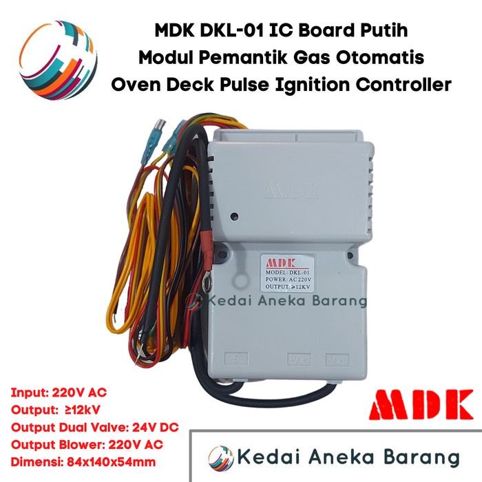 Best Seller Modul Pemantik Gas Oven Deck Controller Ic Board Mdk Dkl-01 Putih
