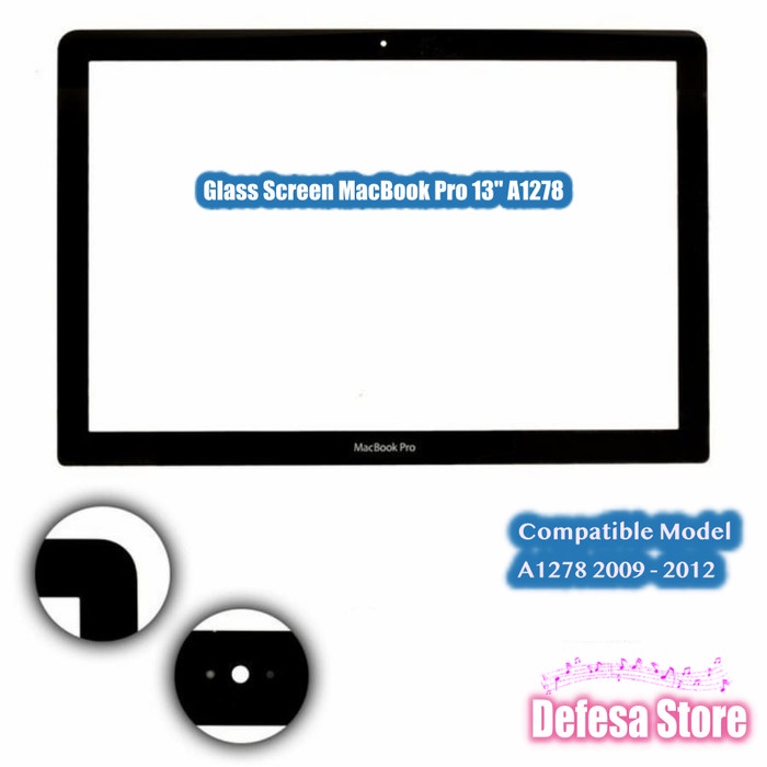 Glass Screen MacBook pro 13" A1278 2009 2010 2011 2012