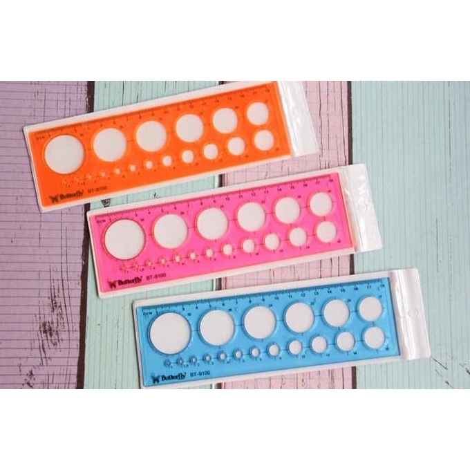 

Penggaris Template Lingkaran Butterfly BT-9100