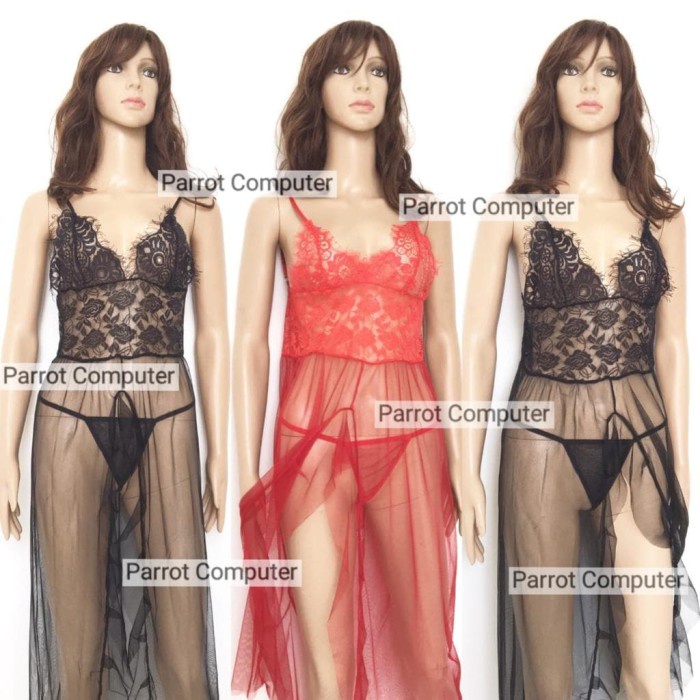 Lingerie Wanita Lingeri Transparan 992 Baju Tidur Panjang Terbaru