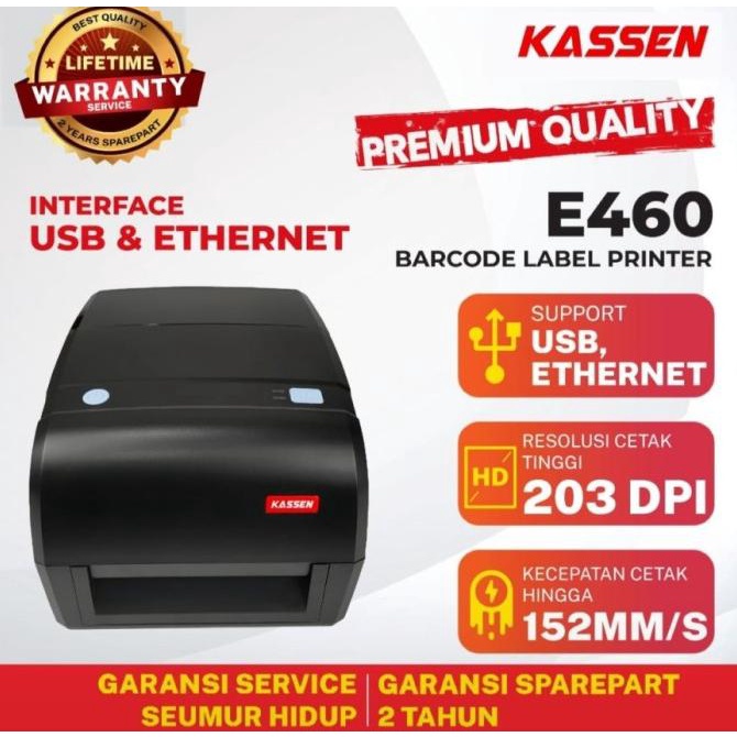 ] Printer Barcode Kassen E460 Printer Thermal E-460 Kassen