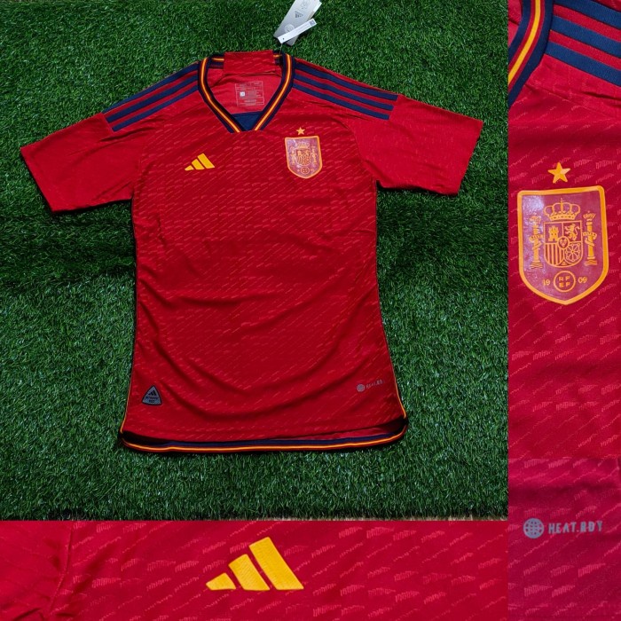 TERMURAH PLAYER ISSUE JERSEY SPANYOL HOME HEAT DRY PIALA DUNIA 2022 GRADE ORI