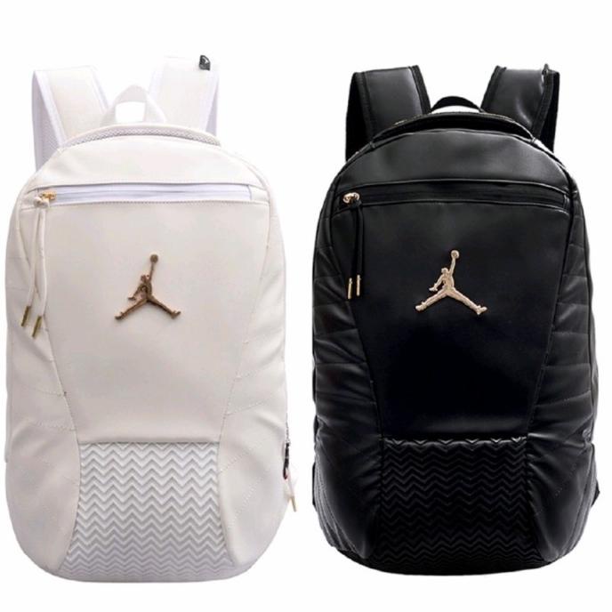 Tas Ransel Pria Jordan Leather Black Original