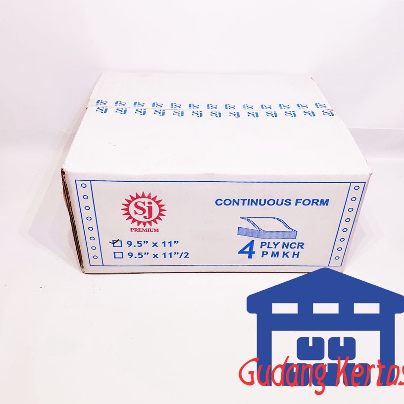 

Super promo SJ Premium Continuous Form 9.5" x 11" 4 Ply NCR MZY