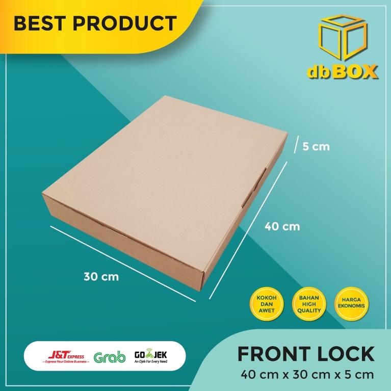 

Ready stock.. ( 10 pcs ) kardus uk 40x30x5 --Die Cut dan easy usage-- IAW