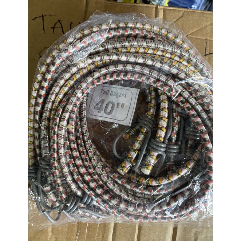 

Terbatas (1 lusin)tali bagasi pengikat barang panjang 1 Meter harga perlusin warna random 0ZW