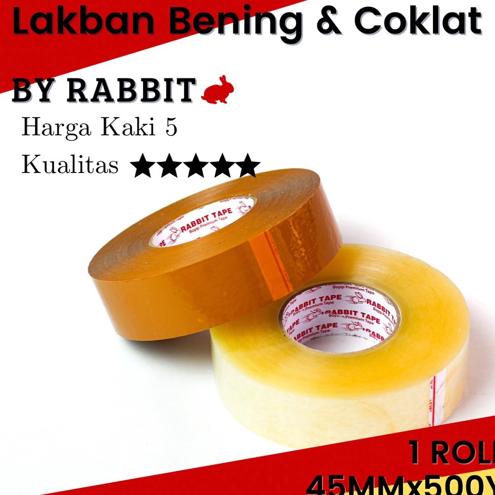 

Harga Obral.. Lakban 2 inch 45MM x 500Yard 450M FULL/ Kualitas Lakban Daimaru 04H