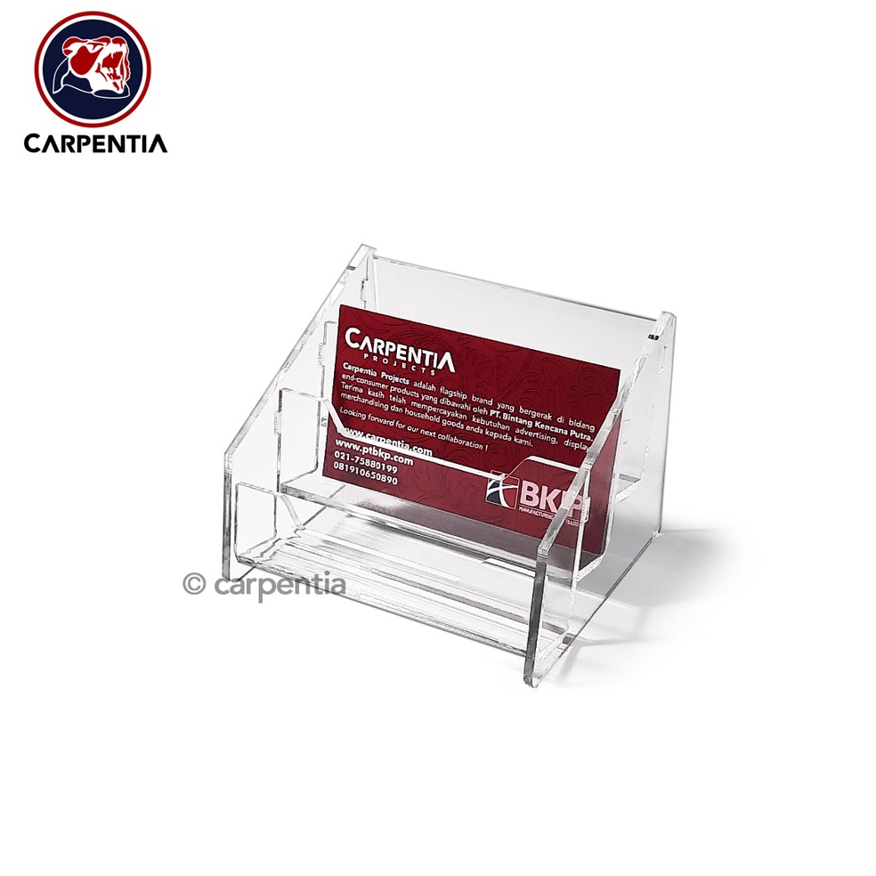 

Produk Premium.. Carpentia Tempat Kartu Nama Akrilik Tingkat / Acrylic Name Card Holder - Style 3 95