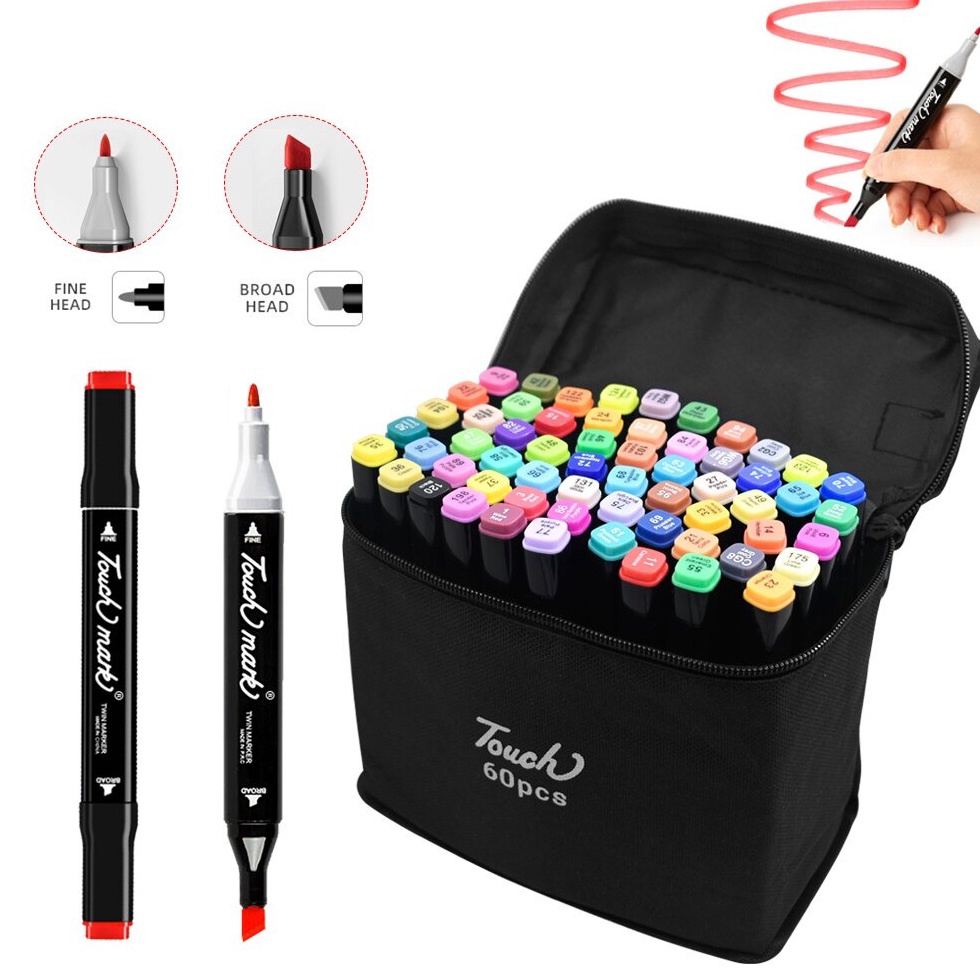

Produk Terkini.. Deli Color Marker With Bag Spidol Warna Dengan Tas 24/48 SLV