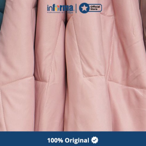 BEST SELLER. Informa - Informa 150X200 Cm Marshmallow Bed Cover - Pink Palmauve Selimut Aesthetic Pe