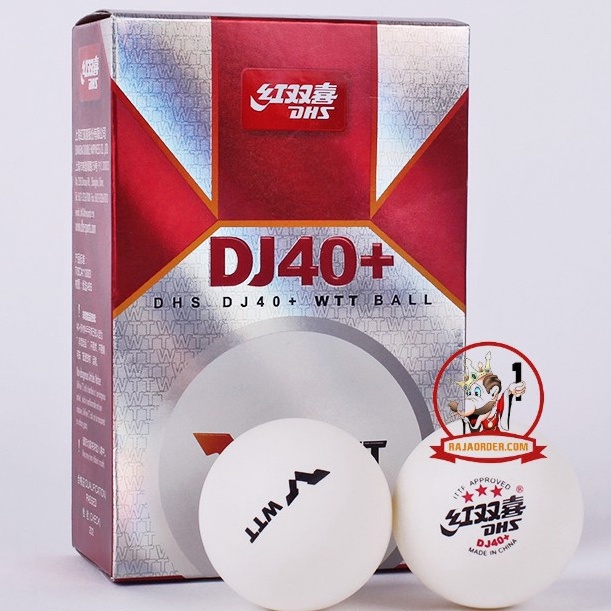GROSIR DHS DJ40+ WTT 2021 GARANSI ORIGINAL 100% - Bola Pingpong Tenis Meja Pengganti Busan buruan
