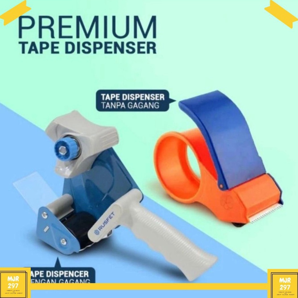 

Terbagus.. TAPE DISPENSER | LAKBAN DISPENSER | TEMPAT LAKBAN | ALAT POTONG LAKBAN SOLATIP - RUSFET 04N