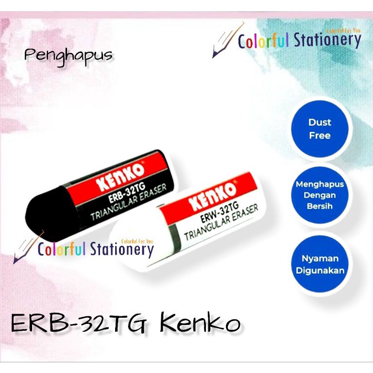 

Harga Murah.. Penghapus / Eraser Kenko Tringular ERB-32TG (Pack) NKC