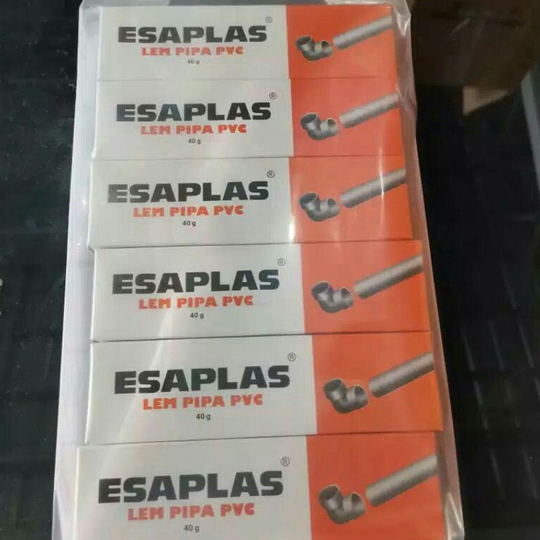 

Seller lem pipa pvc ESAPLAS 40 gr isi 12 tube/lem paralon 75