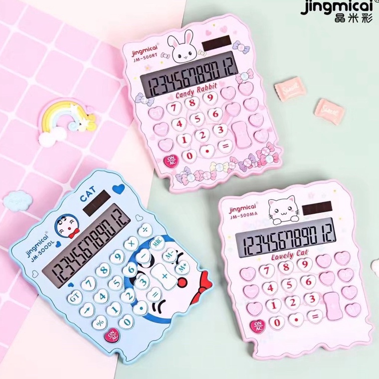 

Terbaru Kalkulator motif Hello Kitty ,Doraemon ,Rabbit Tipe JM-500 / Kalkulator karakter Cute / imut ukuran 10.5 cm x 13 cm Angka 12 Digit Calculator Motif karakter termurah 05L