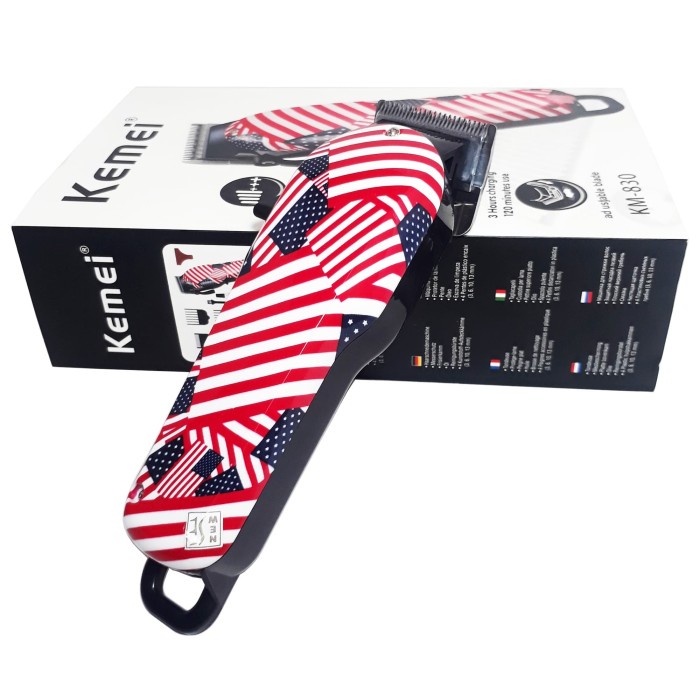 KEMEI Alat Cukur KM-830 Mesin Cukur Rambut Rechargeable Cordless