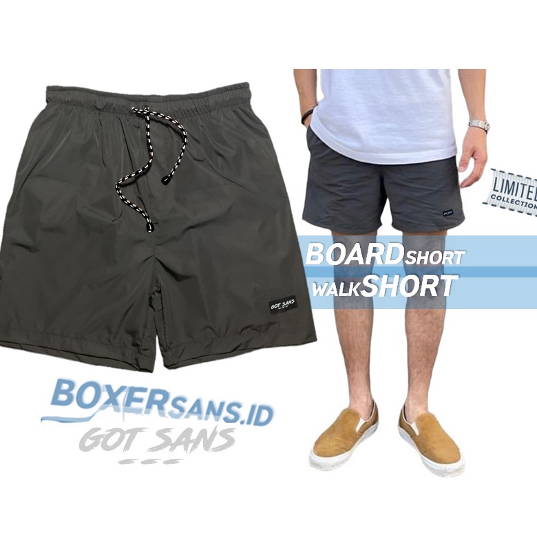 [CODEBARANG267ATH] Celana Pendek Pantai Boxer Pria Surfing Boardshort Walkshort | Waterproof Dryfast