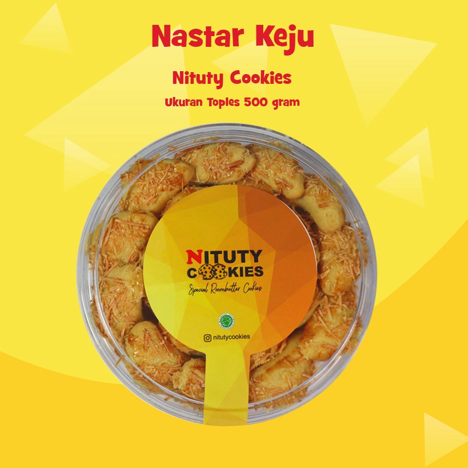 

Pasti murah Kue Kering Nastar Keju Toples 500gr Nituty Cookies LF8