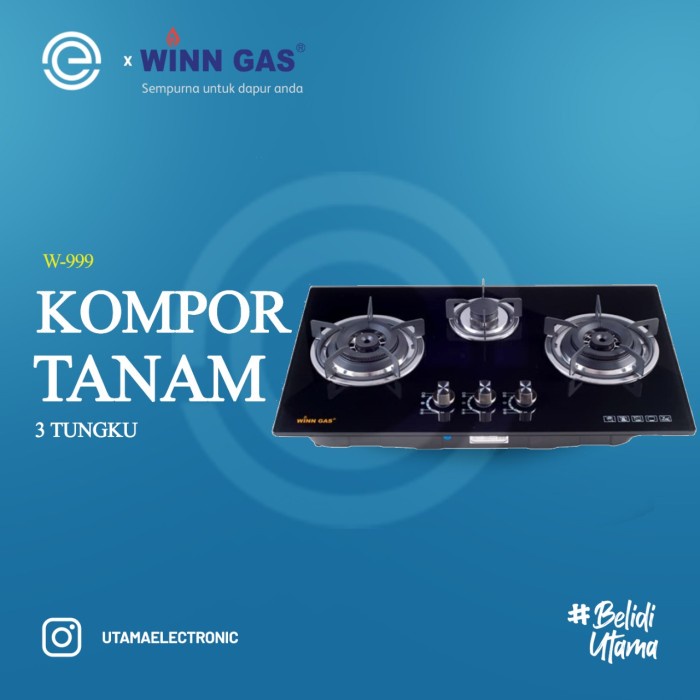 WINN GAS Kompor Gas Tanam 2 Tungku W-999