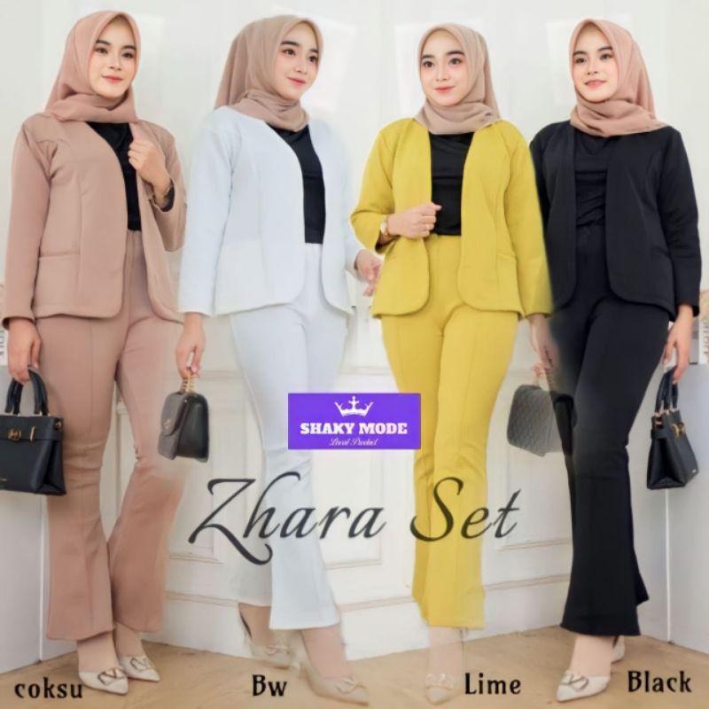 Setelan Wanita Blazer Scuba premium