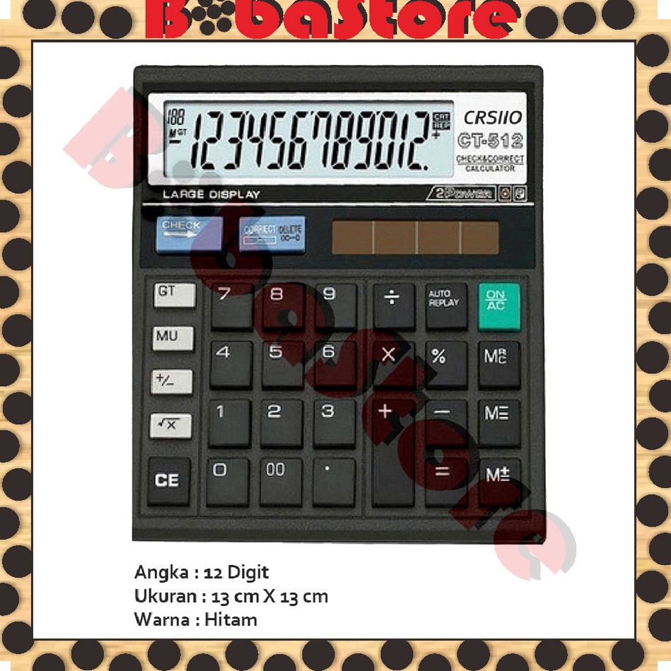 

Best Product.. ⭐Bobastore⭐ Kalkulator 12 Digit Angka CITIZEN SDC 812 - Calculator Digital S020 92