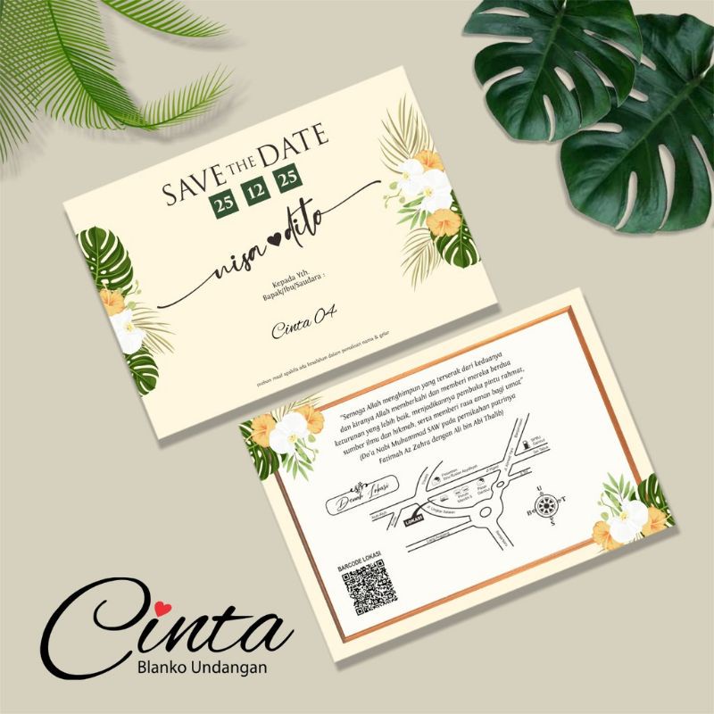 BLANGKO UNDANGAN KOSONGAN CINTA 04 - UNDANGAN